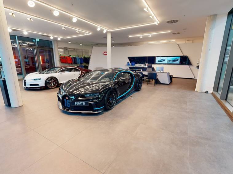 Bugatti @ Motorworld Munich Virtual Tour Matterport Germany | 360INT